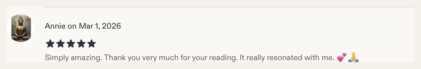 Etsy review from Annie, 5 stars