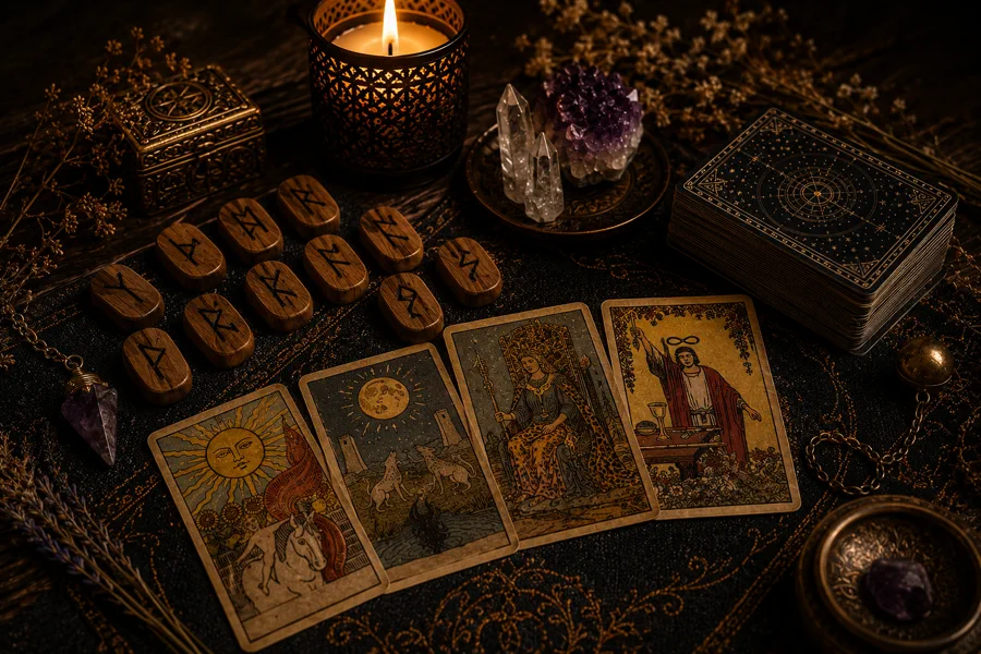 Tarot + Runes Together
